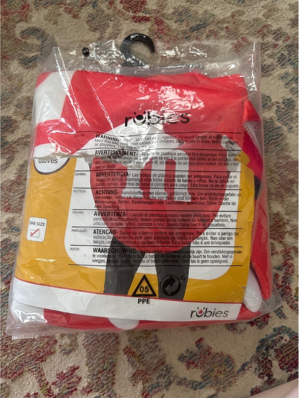 Rubie's Red and White M&M Costume, One Size